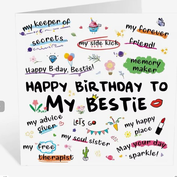 Happy Birthday, Bestie Card - Picture 6 of 6